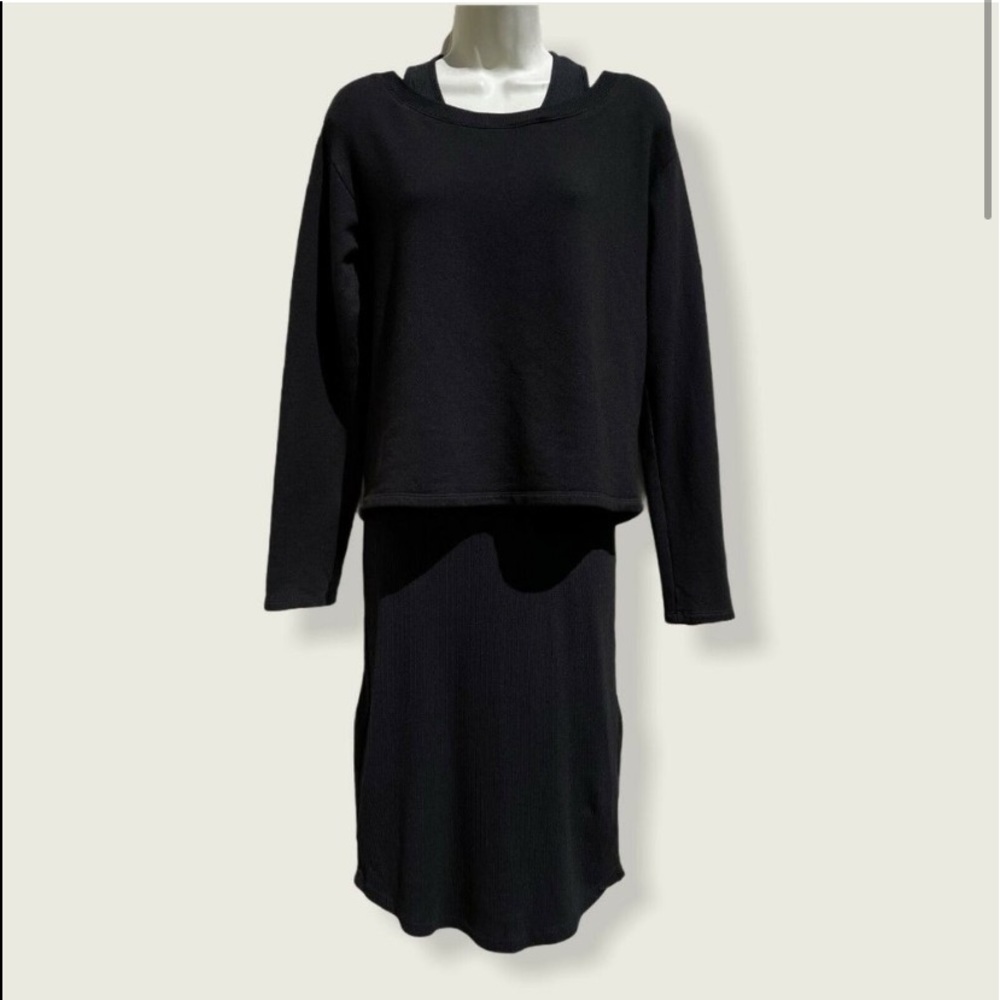 MONROW Supersoft Double Layer Sweatshirt Dress